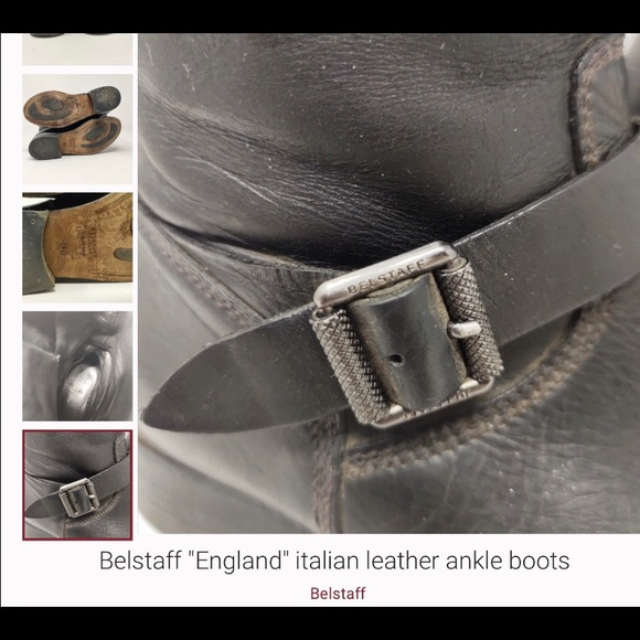 VINTAGE BELSTAFF, English Moto Boots 6. Solid / tough boot ! SO Biker Chick COOL - Picture 4 of 13
